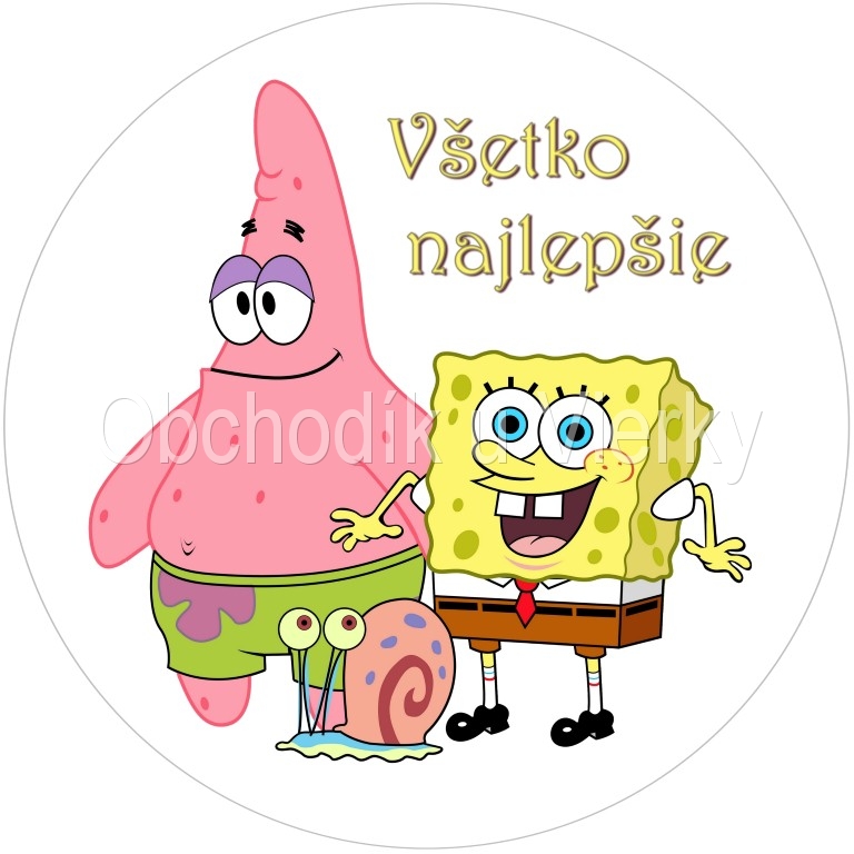 Jedlý obrázok Spongebob č.8032,08